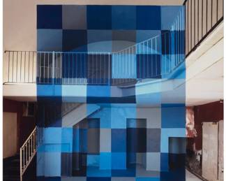 112 Georges Rousse (b. 1947) "Turin," 1999 C-print on paper mounted to aluminum as issued From the edition of 3 Appears unsigned; titled in marker, and again on affixed gallery labels, all verso 63" H x 48.5" W Estimate: $4,000 - $6,000