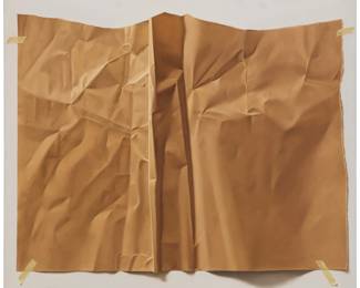 57 Yrjö Edelmann (1941-2016) "V.I.P. (Very Important Paper)," 1980 Oil on canvas Signed and dated lower left: Y. Edelmann 80; titled in pencil on the stretcher 39.5" H x 47.25" W Estimate: $10,000 - $15,000