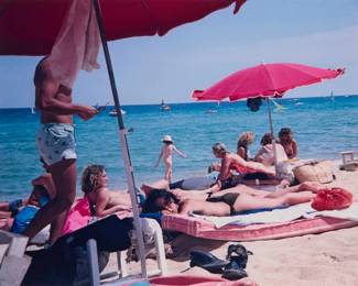 111 Eric Fischl (b. 1948) "St. Tropez," 1984 Dye transfer color print on paper Edition: 3/35; published in 1990 Signed and numbered in pencil, and with the artist's copyright and date stamp, all verso: Eric Fischl / 1990 Image: 11.125" H x 13.875" W; Sheet: 16" H x 20" W Estimate: $500 - $700