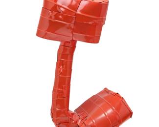 115 Anna Fasshauer (b. 1975) "Ali Mama," 2018 Aluminum and car lacquer Signed and dated to underside: A. Fasshauer; titled by repute 78.75" H x 59.125" W x 51.125" D Estimate: $3,000 - $5,000