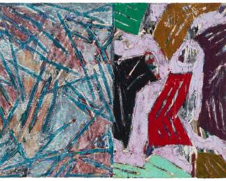 121 Charles "Chuck" Arnoldi (b. 1946) Untitled, 1987 Monoprint/Monotype in colors on paper Signed, dated, and inscribed lower center: Arnoldi 7/13/87 "S.B." Image/Sheet: 30" H x 44" W Estimate: $1,500 - $2,500