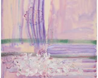 154 Leif Ritchey (b. 1975) "Four Doors," 2014 Acrylic on canvas Signed, titled, and dated, all verso: Leif Ritchey / 2014 89.25" H x 85.5" W Estimate: $1,000 - $1,500
