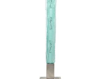 61 Nancy Mee (b. 1951) Untitled Column, circa 1995 Glass and metal on metal base Appears unmarked Glass only when mounted: 63" H x 9" W x 3" D; Overall including base: 85" H x 24.5" W x 20.25" D Estimate: $1,500 - $2,500