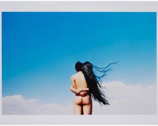 110 Ren Hang (1987-2017) "Untitled 49," 2012 Archival inkjet print in colors on paper Edition: 2/10 Signed and numbered in ink on the verso: Ren Hang Image: 26.375" H x 39.375" W; Sheet: 31.875" H x 44" W Estimate: $3,000 - $5,000