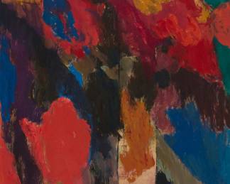 19 Arthur Osver (1912-2006) Untitled (abstract) Oil on canvas Signed lower left: A Osver 22" H x 18" W Estimate: $2,000 - $3,000