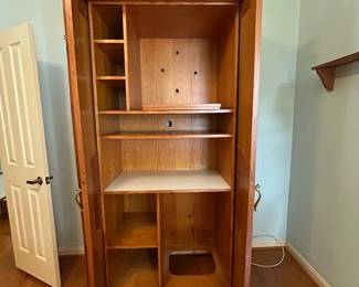Wooden storage unit