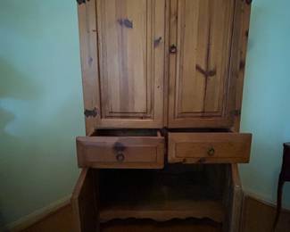 Wooden storage unit
