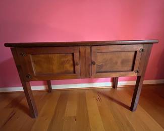 Wooden sideboard with storage