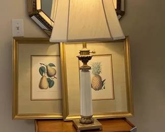 Brandt Nesting Tables, Decorative Mirror, Lamp Framed Prints