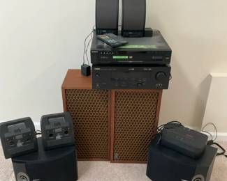 Yamaha Receiver, Sony 5Disc DVD Changer Speaker Collection