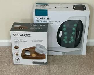 Brookstone Shiatsu Massager Visage Heated Foot Massager