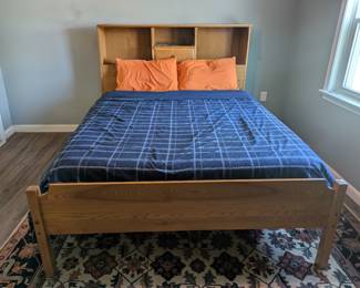 Queen Bed Frame and Mattress