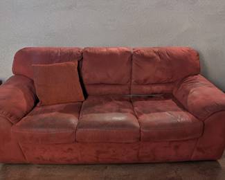 Red Fabric Couch