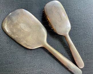 Sterling Brush and Mirror