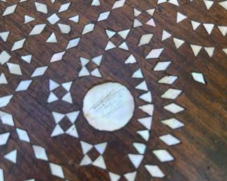 Detail of Mother-of-Pearl Inlaid Trunk