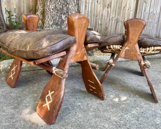 Egyptian Camel Saddle Stools