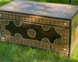 Mother-of-Pearl Inlaid Trunk