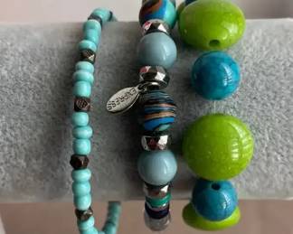 Collection Of Bracelets BluesGreen