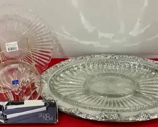Mikasa, Studio Nova Glassware, and Gorham Condiment Tray