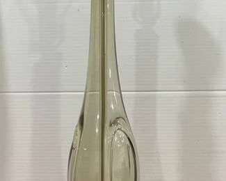 Vintage Murano Like Glass Tall Table Lamp