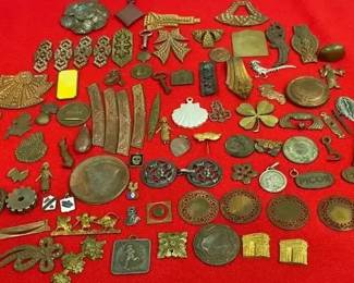 Collection Of Vintage Metal Embellishments
