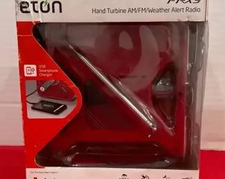 ETON Hand Turbine AMFM Weather Alert Radio