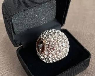 Rhinestone Dome Ring