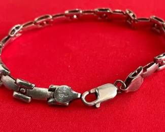 925 Stamped Linked Bracelet Made In Italy