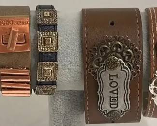 Leather like Band Bracelets