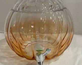 Circle Ware Glass Pumpkin Glass Dispenser