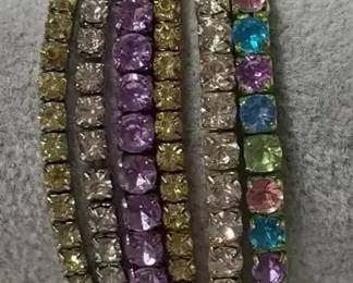 CZ Rhinestone Stretch Bracelets
