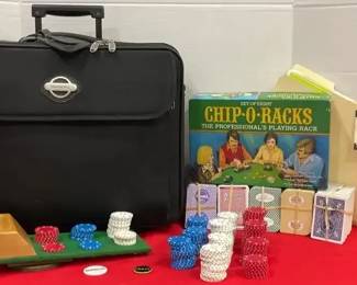 Portable Case With Poker Items