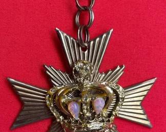 Large Maltese Cross Necklace