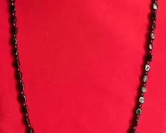 Garnet Like Stone Necklace