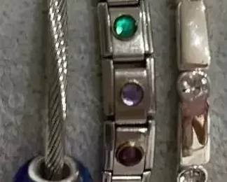 Silver Tone Stretch Bracelets