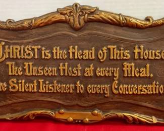 Ceramic Religious Plaque