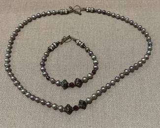 Beaded Necklace Bracelet