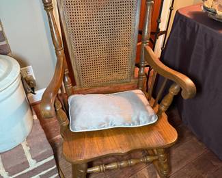 Cane-Back Rocking Chair