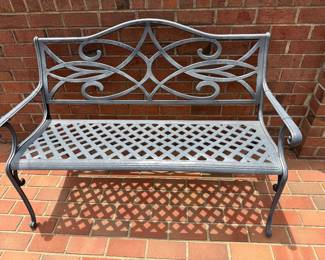Wrought Iron Bench