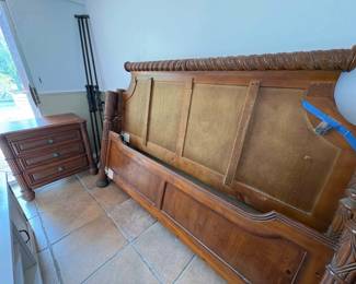 Tommy Bahama style four poster king size bed