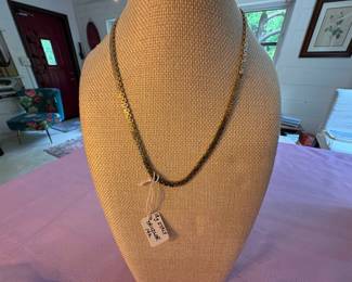 beautiful tri-color link style necklace