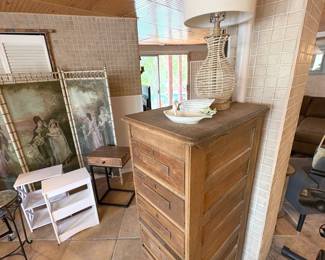 antique oak file chest