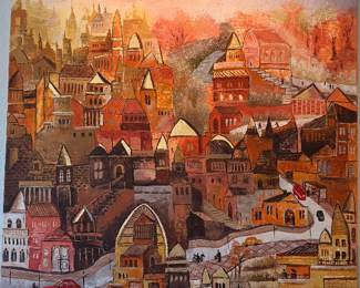 Size- 30"X30", Medium - acrylic on canvas, Price -$1300, 