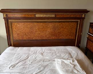 Closeup of the headboard.