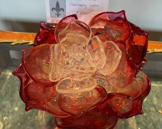 Martin Blank glass art for sale during in person shopping.