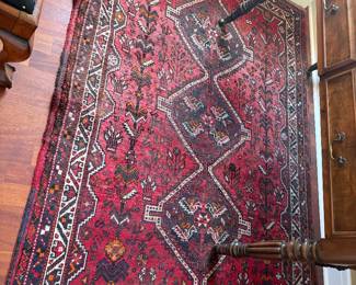 $180. Antique Persian Rug with small hole that needs repair 5‘ x 6‘ 8 inches.