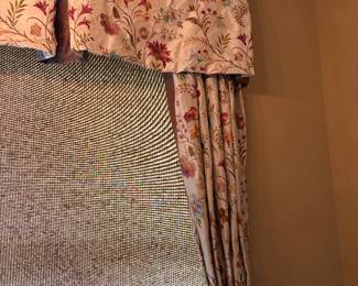 Drapes for sale during in person shopping.  