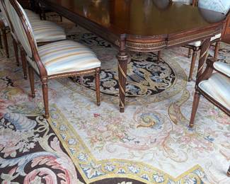 View of the table apron