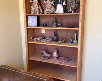 $100 oak six shelf bookcase 36 inches wide by 13 inches deep by 72 inches high