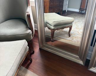 $180 each.  One of two mirrors available each is 30” x 42 inches and can be hung either vertically or horizontally
